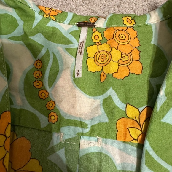 Free People Green and Yellow Floral Dress - Picture 4 of 6